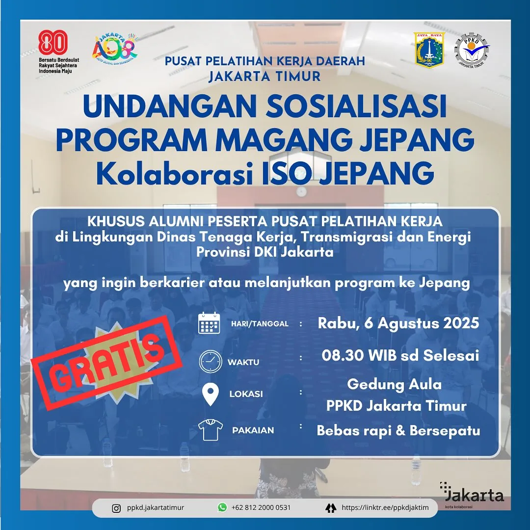 UNDANGAN SOSIALISASI PROGRAM MAGANG JEPANG – PPKD KABUPATEN ACEH BESAR